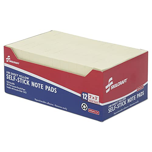 AbilityOne 7530-01-207-4356 Schreibpapier, selbstklebend, wiederverwendbar, unliniert, Gelb, 5,1 x 7,6 cm AbilityOne 7530-01-207-4356 Schreibpapier, selbstklebend, wiederverwendbar, unliniert, Gelb, 5,1 x 7,6 cm von AbilityOne