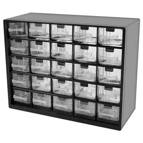 Abizarch Stapelbarer Aufbewahrungsschrank mit 25 Schubladen, mit 50 herausnehmbaren Trennwänden, 29 x 22 x 12 cm, transparenter Schreibtisch-Organizer mit Schubladen, Schreibtischschublade Abizarch Stapelbarer Aufbewahrungsschrank mit 25 Schubladen, mit 50 herausnehmbaren Trennwänden, 29 x 22 x 12 cm, transparenter Schreibtisch-Organizer mit Schubladen, Schreibtischschublade von Abizarch
