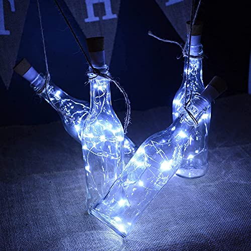 Abkshine USB-Flaschenlichter, wiederaufladbar, 20 LEDs, hellweiß, für leere Flaschen, Einmachglas, zum Basteln, für Feenräume, Hochzeiten, Weihnachten, Geburtstag, Party-Dekoration, 4 Stück Abkshine USB-Flaschenlichter, wiederaufladbar, 20 LEDs, hellweiß, für leere Flaschen, Einmachglas, zum Basteln, für Feenräume, Hochzeiten, Weihnachten, Geburtstag, Party-Dekoration, 4 Stück von Abkshine