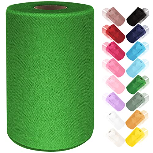 Ableme Deco Tüllstoffrolle, 15 cm x 91 m, Tüll für Tutu, Kleid, Pompons, Geschenkverpackung, Babyparty, Hochzeitsdekoration (grün) Ableme Deco Tüllstoffrolle, 15 cm x 91 m, Tüll für Tutu, Kleid, Pompons, Geschenkverpackung, Babyparty, Hochzeitsdekoration (grün) von Ableme Deco