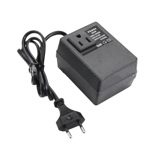 Aboiled 200W Spannungswandler Transformator EU auf US Step-Down-Transformator 220V auf 110V Einphasen-Reiseadapter EU-Stecker von Aboiled