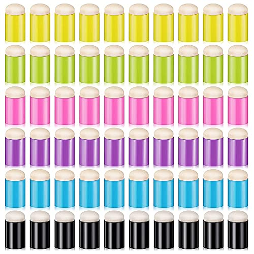 Aboiled 60 StüCk Finger Schwamm Daubers Finger Malerei Schwamm Zeichnung Schwamm Dauber Set für Malerei Kunst Tinte Aboiled 60 StüCk Finger Schwamm Daubers Finger Malerei Schwamm Zeichnung Schwamm Dauber Set für Malerei Kunst Tinte von Aboiled