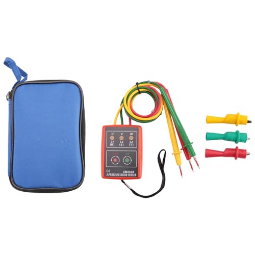 Aboiled Neuer 3 Phasen Sequenz Rotationstester Indikator Detektor Messer Led Summer Mit Tragbarer Beutel Td-Led02 von Aboiled