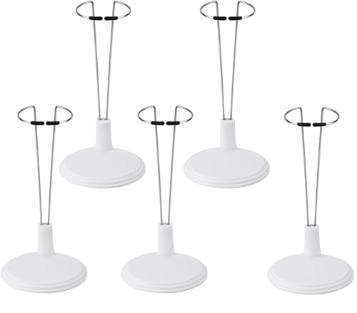 Abonana 5 Stücke Set Verstellbare Puppenständer, Schwarzer Verstellbarer Puppenständer , Robuste Puppenhalter Für Große Puppen für Babypuppen Displayhalter von Abonana
