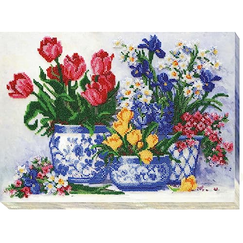 Abris Art AB-470 Perlenstich Stickset, Baumwolle, mehrfarbig, 27x19cm von Abris Art