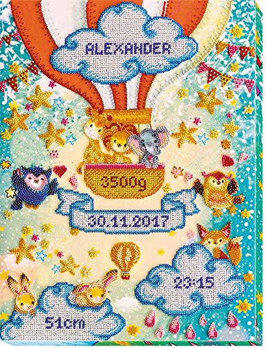 Abris Art AB-590 Perlenstich Stickset, Baumwolle, mehrfarbig, 40x19cm von Abris Art