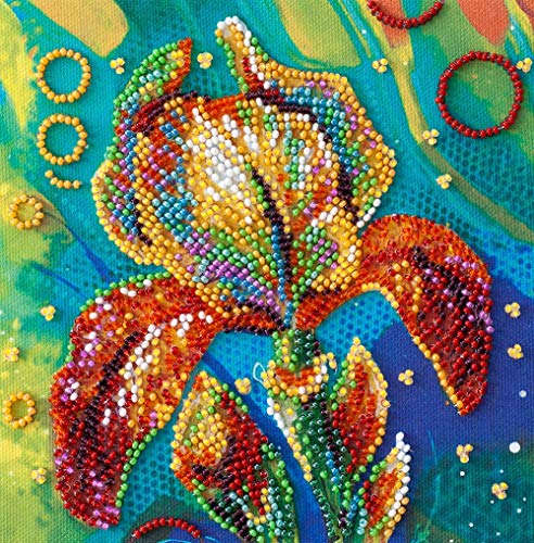 Abris Art AM-203 Perlenstich Stickset, Baumwolle, mehrfarbig, 15x16cm von Abris Art