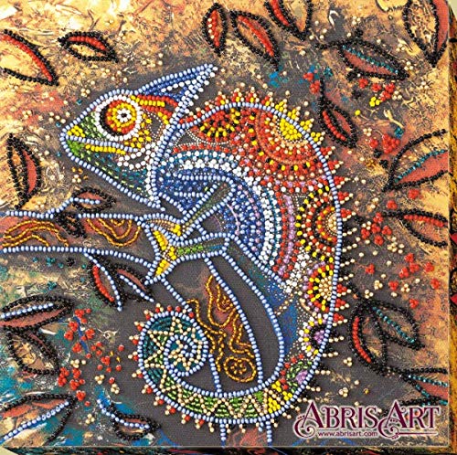 Abris Art AMB-034 Perlenstich Stickset, Baumwolle, mehrfarbig, 20x21cm von Abris Art