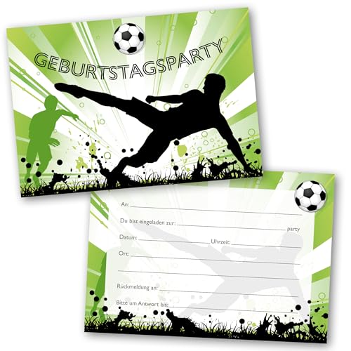 Absolutely Yours Party-Einladungen Packung mit 36 Stück. Fußball Design Einladung mit Umschlägen. 120 x 172 mm. Lieferung in wiederverwendbaren Kartons. Absolutely Yours Party-Einladungen Packung mit 36 Stück. Fußball Design Einladung mit Umschlägen. 120 x 172 mm. Lieferung in wiederverwendbaren Kartons. von Absolutely Yours