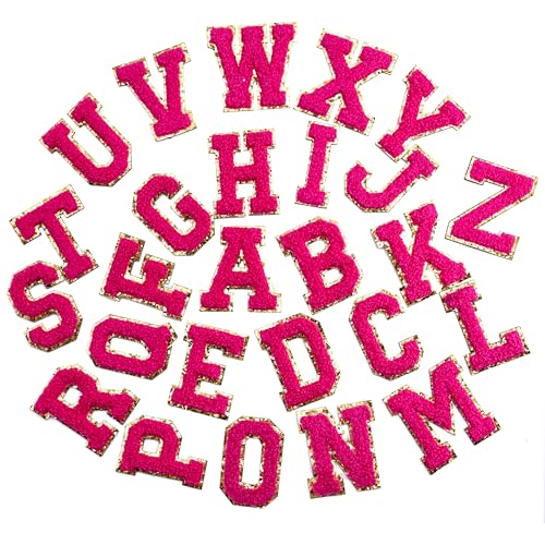 26 selbstklebende Chenille-Buchstaben-Aufnäher, 5,5 cm, zum Aufkleben auf Stoff, Kleidung, Jeans, Hut, dicke Stickerei, starker Aufkleber zum Personalisieren von Tavel-Make-up-Tasche, Bibelhülle 26 selbstklebende Chenille-Buchstaben-Aufnäher, 5,5 cm, zum Aufkleben auf Stoff, Kleidung, Jeans, Hut, dicke Stickerei, starker Aufkleber zum Personalisieren von Tavel-Make-up-Tasche, Bibelhülle von Aburbe