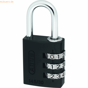 Abus Vorhangschloss 346125 145/30 schwarz von Abus