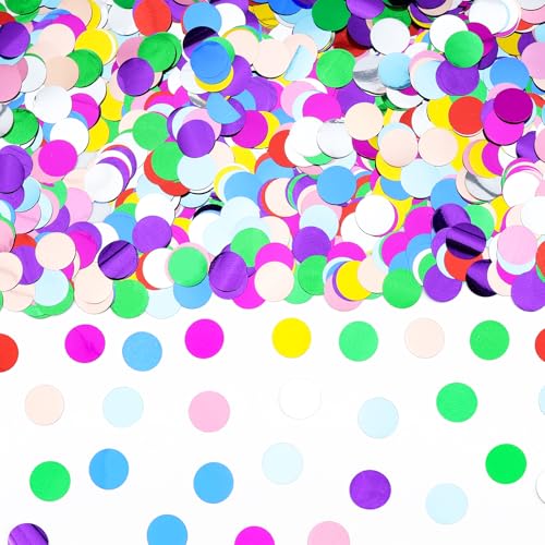 Mehrfarbiges Metallic-Folien-Konfetti, runder Konfetti-Glitzer, metallische Pailletten, runde Punkte, Tischglitzer für Füllballon, Babyparty, Hochzeit, Abschlussfeier, Valentinstag, Party-Dekorationen Mehrfarbiges Metallic-Folien-Konfetti, runder Konfetti-Glitzer, metallische Pailletten, runde Punkte, Tischglitzer für Füllballon, Babyparty, Hochzeit, Abschlussfeier, Valentinstag, Party-Dekorationen von Abvsdu