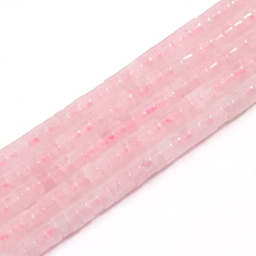 1 Strang 4x2mm natürliche Edelsteinperlen Heishi Perlen, lose flache runde ungefärbte Zylinder flache Abstandshalter Steinperlen für Armband Ohrringe Schmuckherstellung,Rosenquarz 1 Strang 4x2mm natürliche Edelsteinperlen Heishi Perlen, lose flache runde ungefärbte Zylinder flache Abstandshalter Steinperlen für Armband Ohrringe Schmuckherstellung,Rosenquarz von ACYUNLEI