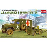 US Dodge Amb. + Tractor von Academy Plastic Model