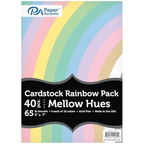 MellowHues Rainbow Cdstk, 5 x 7, 40 Stück, 29,5 kg MellowHues Rainbow Cdstk, 5 x 7, 40 Stück, 29,5 kg von Accent Design Paper Accents