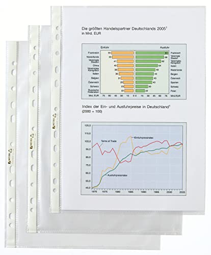 Acco Hetzel Prospekthüllen Economy (DIN A4, kristallklar) 100 Stück von ACCO Brands