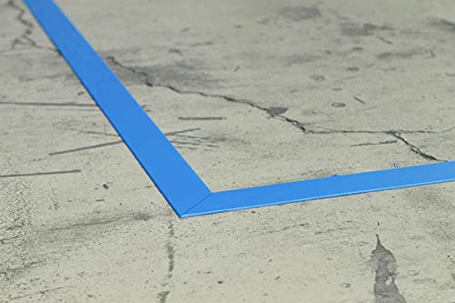 Accuform Tough-Mark Strapazierfähige Bodenmarkierungsstreifen Markieren Sie die Stellen deutlich und geben Sie die Richtung an, indem Sie die Bodenfläche nutzen. 10cm x 120cm Blau von Accuform