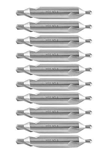 AccusizeTools HSS-Zentrierbohrer, 1,27 x 7,62 cm, 0530-0600x10 von Accusize Industrial Tools