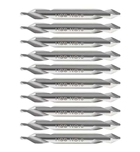 AccusizeTools HSS-Zentrierbohrer, 1/8 Zoll x 1/32 Zoll x 1-1/4 Zoll, 5 Stück pro Set, 0530-0000x10 von Accusize Industrial Tools