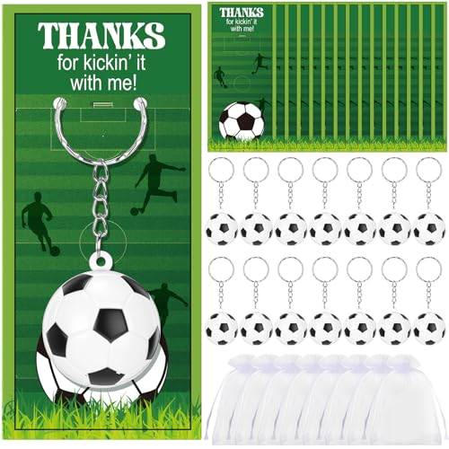 AceOrbit 54 Stück 18 Sets Fußball-Partygeschenke, Fußball-Schlüsselanhänger, Sport-Stressball, Schlüsselanhänger, Großpackung mit Karten, Organza-Geschenktüten für Teamgeschenke, Partygeschenke AceOrbit 54 Stück 18 Sets Fußball-Partygeschenke, Fußball-Schlüsselanhänger, Sport-Stressball, Schlüsselanhänger, Großpackung mit Karten, Organza-Geschenktüten für Teamgeschenke, Partygeschenke von AceOrbit