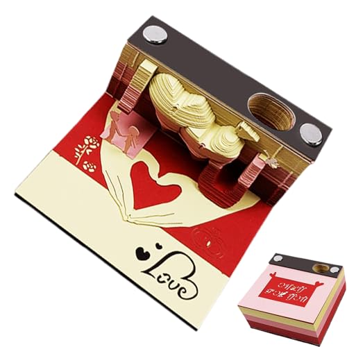 Aceirropy 3D Haftnotizen | 3D Notizblock Kalender,Gravurplaner Mehrzweck Vintage Design Notizblock für Büro Weihnachten Ostern Schreibtisch Aceirropy 3D Haftnotizen | 3D Notizblock Kalender,Gravurplaner Mehrzweck Vintage Design Notizblock für Büro Weihnachten Ostern Schreibtisch von Aceirropy