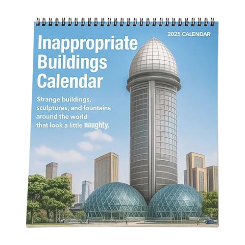 Aceirropy Architektur Kalender 2026 - Architektur Monatskalender 2026 Wandkalender Mit Notizblöcken Für Wohnung Jugendzimmer Küche Deko | Modern Organizer Für Wohnung Büro Zimmer von Aceirropy