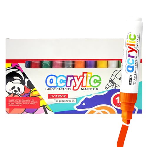Aceirropy Farbmarker - Zweiseitige Marker | Schmutzabweisende Mehrfarbige Wasserfeste Auswaschbare Zeichenstifte Mit 8mm Spitze Für Kalligrafie Graffiti Textilkunst Aceirropy Farbmarker - Zweiseitige Marker | Schmutzabweisende Mehrfarbige Wasserfeste Auswaschbare Zeichenstifte Mit 8mm Spitze Für Kalligrafie Graffiti Textilkunst von Aceirropy