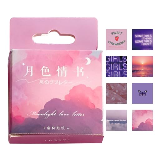 Aceirropy Landschaftsaufkleber - Scrapbooking Deko-Aufkleber Selbstklebende Etiketten,Wasserdichte Vielfältige Sticker für Kunstprojekte, Kreativbedarf für Frauen, Mädchen & Teenager von Aceirropy