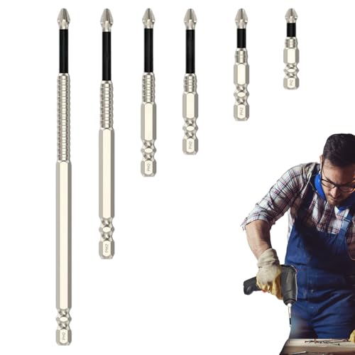 Aceirropy Magnetischer Bohrersatz | Rutschfeste 6-teilige Magnetbohrer,Elektrowerkzeuge & Handwerkzeuge für Heimwerker Haushalt Elektriker Garage Aceirropy Magnetischer Bohrersatz | Rutschfeste 6-teilige Magnetbohrer,Elektrowerkzeuge & Handwerkzeuge für Heimwerker Haushalt Elektriker Garage von Aceirropy