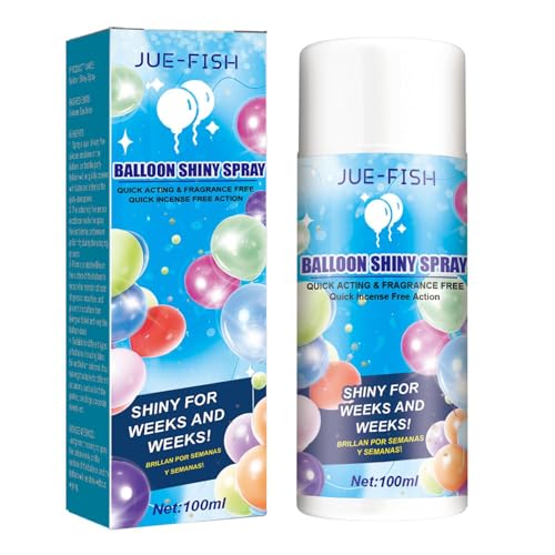Ballon High Shine Spray,Latex Ballonglanz,Ballon Hochglanz Spray Für Ein Brillantes Aussehen, Glänzendes Glow-Spray-d-ekor Und Enhancer-Schimmer-Effekt von Aceirropy