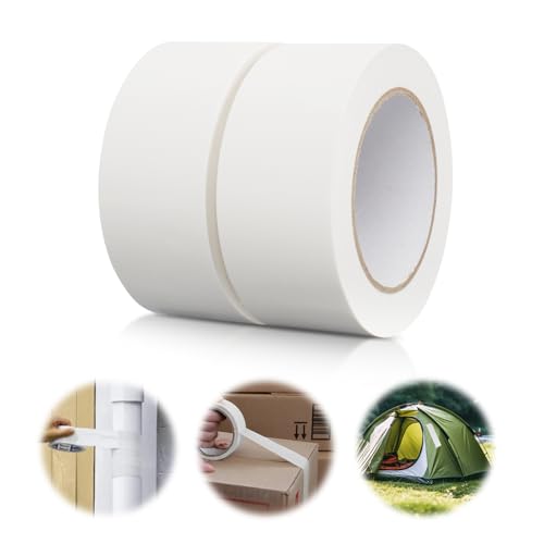 Acentor 2 Rollen Weiss Panzertape extra stark, Gewebeband Weiß 30 m x 50 mm, Duct Tape, Dichtungsband, Klebeband Wasserdicht für innen & außen Gewebeverstärktes Reparaturband Acentor 2 Rollen Weiss Panzertape extra stark, Gewebeband Weiß 30 m x 50 mm, Duct Tape, Dichtungsband, Klebeband Wasserdicht für innen & außen Gewebeverstärktes Reparaturband von Acentor