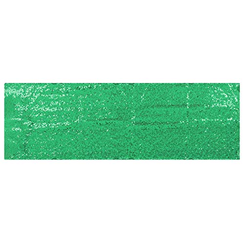 Acfthepiey Grüner Pailletten-Tischläufer, Glitzer-Tischläufer für Geburtstagspartys, Dekorationen, Hochzeit, 30 x 180 cm von Acfthepiey