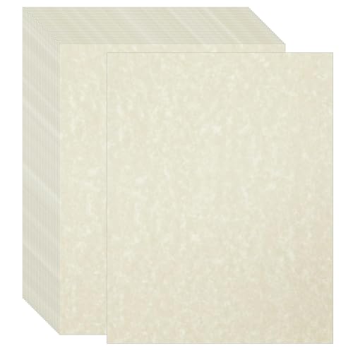 Acidea 100 Blatt bedrucktes Pergamentpapier, 180 g/m² verstärktes A4 Blanko-Urkundenpapier, elfenbeinfarbenes antik strukturiertes beidseitig bedruckbares Pergamentpapier für Lebensläufe, Diplome Acidea 100 Blatt bedrucktes Pergamentpapier, 180 g/m² verstärktes A4 Blanko-Urkundenpapier, elfenbeinfarbenes antik strukturiertes beidseitig bedruckbares Pergamentpapier für Lebensläufe, Diplome von Acidea