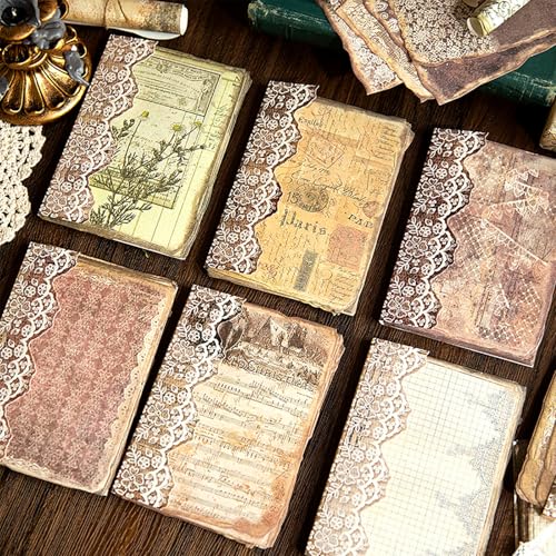 Acidea 300 Blatt Vintage Scrapbook Papier, Journaling Scrapbooking Supplies Floral Sheets Papier, 6 Pack Patterned Collage Paper for Scrapbooking Planner Junk Journal Supplies Collage Acidea 300 Blatt Vintage Scrapbook Papier, Journaling Scrapbooking Supplies Floral Sheets Papier, 6 Pack Patterned Collage Paper for Scrapbooking Planner Junk Journal Supplies Collage von Acidea
