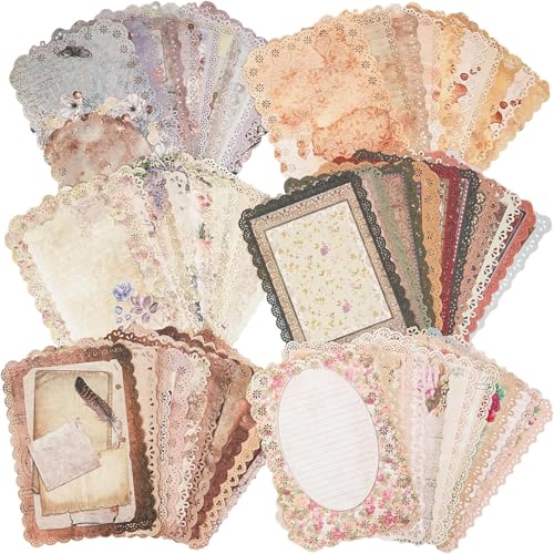 Acidea 60 Blätter Spitze Kanten Scrapbook Zubehör, 6 Pack Vintage Scrapbook Papier für Bullet Journaling Zubehör , Scrapbooking Zubehör und Collage Hintergrund Dekorative 4,9 x 6,9 Zoll Acidea 60 Blätter Spitze Kanten Scrapbook Zubehör, 6 Pack Vintage Scrapbook Papier für Bullet Journaling Zubehör , Scrapbooking Zubehör und Collage Hintergrund Dekorative 4,9 x 6,9 Zoll von Acidea