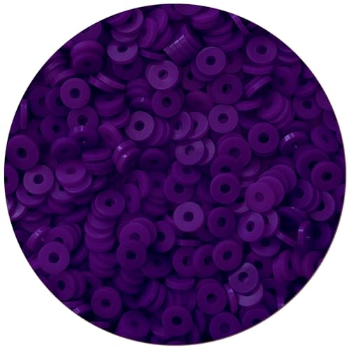 Heishi-Polymer-Abstandshalter für Schmuck, Ohrringe, Basteln, 6 mm, Violett, 2000 Stück Heishi-Polymer-Abstandshalter für Schmuck, Ohrringe, Basteln, 6 mm, Violett, 2000 Stück von Acofect