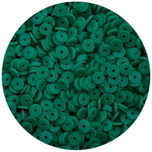 Heishi-Polymer-Abstandshalter für Schmuck, Ohrringe, Basteln, 6 mm, Grün, 2000 Stück Heishi-Polymer-Abstandshalter für Schmuck, Ohrringe, Basteln, 6 mm, Grün, 2000 Stück von Acofect