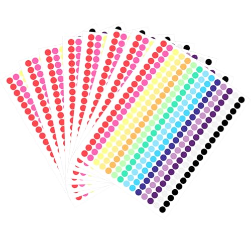 Acooruiteng Klebepunkte Bunt Klebepunkte 13mm Punkte Aufkleber Rund Selbstklebende Markierungspunkte Runde Aufkleber Punkte Punktaufkleber Etiketten Dot Stickers für Büro Zuhause DIY 2240 Stück Acooruiteng Klebepunkte Bunt Klebepunkte 13mm Punkte Aufkleber Rund Selbstklebende Markierungspunkte Runde Aufkleber Punkte Punktaufkleber Etiketten Dot Stickers für Büro Zuhause DIY 2240 Stück von Acooruiteng