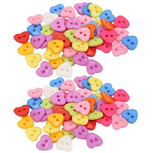 100pcs Harte und Ungebundene Harznähknöpfe, Ersetzen Sie Ihre alten Knöpfe, Perfekt für Handwerk, Wasserdicht und Vielseitig, Farbvielfalt, Süße Herzform mit Rundungen 100pcs Harte und Ungebundene Harznähknöpfe, Ersetzen Sie Ihre alten Knöpfe, Perfekt für Handwerk, Wasserdicht und Vielseitig, Farbvielfalt, Süße Herzform mit Rundungen von Acouto