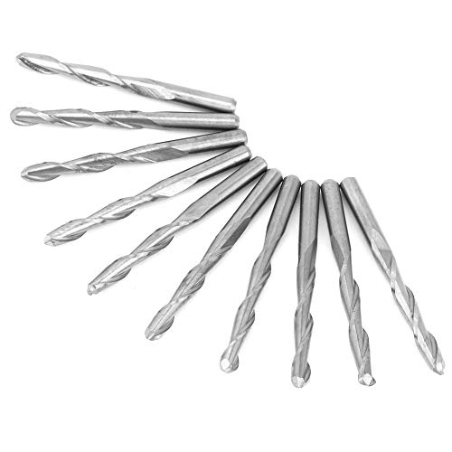 10pcs 2 Flötenspiralrouter Bit für Holz CNC End Mill Wolfram Mühlenschneider 3.175 * 22 Mm, um zu Brechen und zu übernehmen. Es Hat 10pcs 2 Flötenspiralrouter Bit für Holz CNC End Mill Wolfram Mühlenschneider 3.175 * 22 Mm, um zu Brechen und zu übernehmen. Es Hat von Acouto
