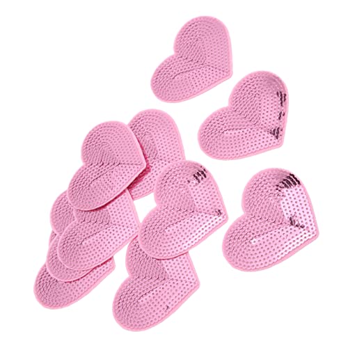 10pcs Eisen auf Flecken Herz Leicht Widerstandsfähige Baumwollweite auf Eisenflecken für Hemdmantel Eisen auf Patchesiron -Patchesbackpack Patches Patcheshat Patchesjacket von Acouto