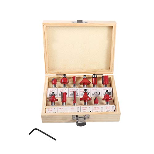 12 Pcs 8mm Schaft Zementiertes Carbid -Router Bit Holzbearbeitungsschneider Bit in Holzkoffer Box Router Stücke Holzbearbeitungsschneider SED Gelagerte Tragen Shank 12 Pcs 8mm Schaft Zementiertes Carbid -Router Bit Holzbearbeitungsschneider Bit in Holzkoffer Box Router Stücke Holzbearbeitungsschneider SED Gelagerte Tragen Shank von Acouto