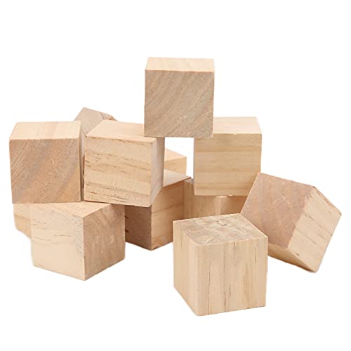 12 Prozent Stabile Gleichmäßige Größe SM Holzwürfel für Handwerk DIY Home Decor Holzblöcke von Acouto