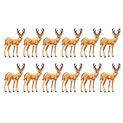 12pcs Stickerei Stoffaufkleber Hirsch -Eisen -Motiv -Applique Kleidung Bag Accessoires Sticker Stoff Aufklebermotiv -Motiv Applizerdeer Sticker Stoff Aufkleber Taschen 12pcs Stickerei Stoffaufkleber Hirsch -Eisen -Motiv -Applique Kleidung Bag Accessoires Sticker Stoff Aufklebermotiv -Motiv Applizerdeer Sticker Stoff Aufkleber Taschen von Acouto