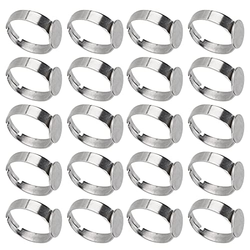 20pcs Leere Ringe DIY Färbung Stahl Flachringe Basen für Männer Frauen Schmuck Handwerk Dekoration Leere Ringe Basen Ringe Blanksflat Ringe Basestainl Stahlringe Basieren 20pcs Leere Ringe DIY Färbung Stahl Flachringe Basen für Männer Frauen Schmuck Handwerk Dekoration Leere Ringe Basen Ringe Blanksflat Ringe Basestainl Stahlringe Basieren von Acouto