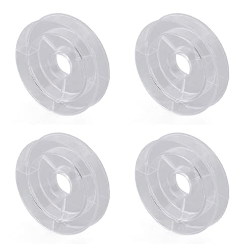 20pcs Nähwächse 50 Mm Acryl Transparent Light Gewicht Stickereien für das Nähen von Spannungen mit Spannungen mit Sparklappen50mm Bobbinsacrylic SpulenbinsBobbins für von Acouto