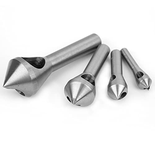 4pcs Chamfe Device Eins Geneigter Lochkammer Cutter Debur Drill 90 Grad -Materialien IS und Ser Schurke Drill Bitsingle Loch Chamferchamfe Tooldebur Bitschamfer (SILVER) von Acouto