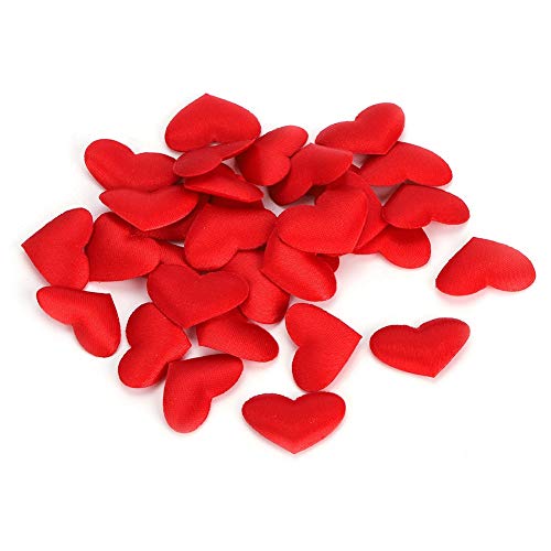 500pcs Bag Herzförmige Schwammdekoration für Hochzeit, Jubiläum, Valentinstags-Partyversorgung, Hochzeitsfeier-Vorräte, mit Geeignetem Valentinstag, (2,1 cm Big Red 500 Stück/Pack) von Acouto