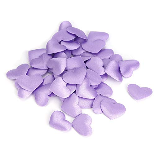 500pcs Bag Herzförmige Schwammdekoration für Hochzeit, Jubiläum, Valentinstags-Partyversorgung, Hochzeitsfeier-Vorräte, mit Geeignetem Valentinstag, (2,1 cm lila 500 Stück/Pack) von Acouto