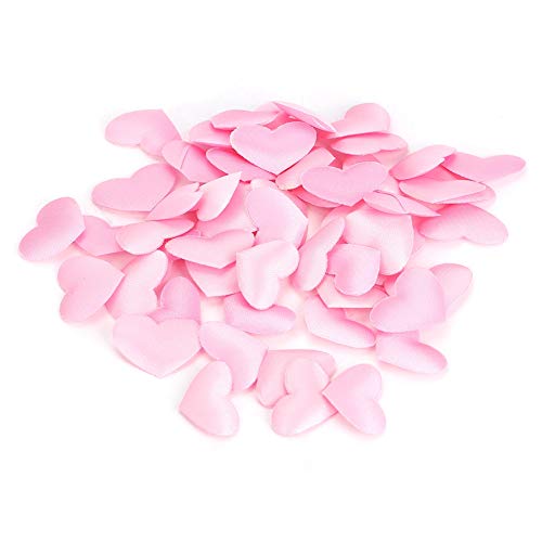 500pcs Bag Herzförmige Schwammdekoration für Hochzeit, Jubiläum, Valentinstags-Partyversorgung, Hochzeitsfeier-Vorräte, mit Geeignetem Valentinstag, (2,1 cm rosa 500 Stück/Pack) von Acouto
